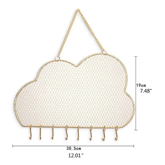 Organisateur de boucles d'oreilles en forme de nuages