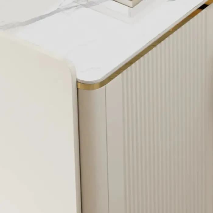 Meuble à chaussures blanc en bois pour chambre à coucher