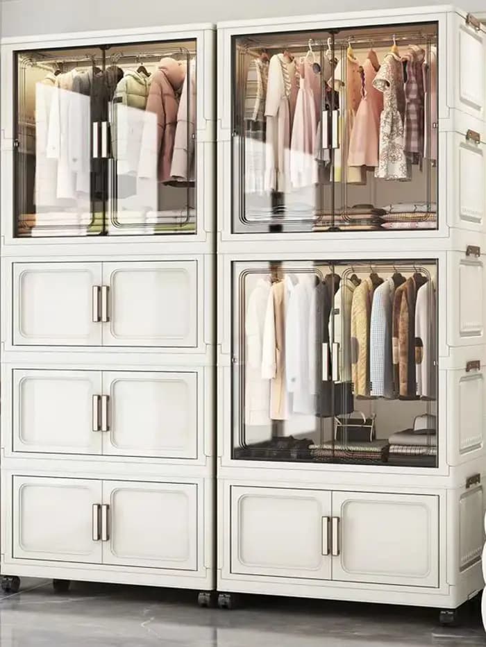 Armoire de rangement pliante multifonctionnelle