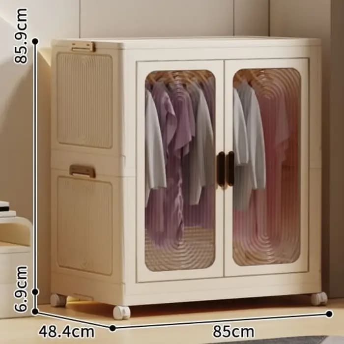 Armoire moderne transparente blanc pliable affichage appartement