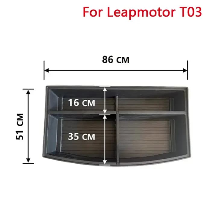 Boîte de rangement de coffre pour Leapmotor T03 2024 2025