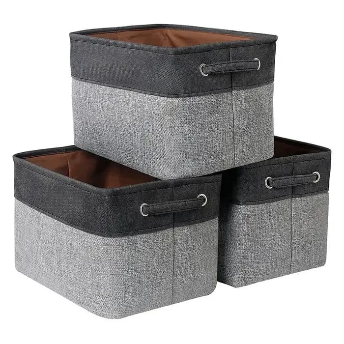 Paniers de rangement pliables avec ULFoy, paniers robustes pour ranger les jouets, le nettoyage, les