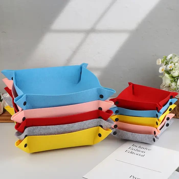 Support de rangement pratique en feutre – Organisateur de bureau pour outils