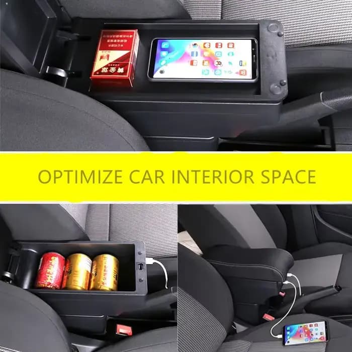 Boîte d'accoudoir pour Seat Ibiza pour Ibiza MK4 IV 6J 2008 – 2017