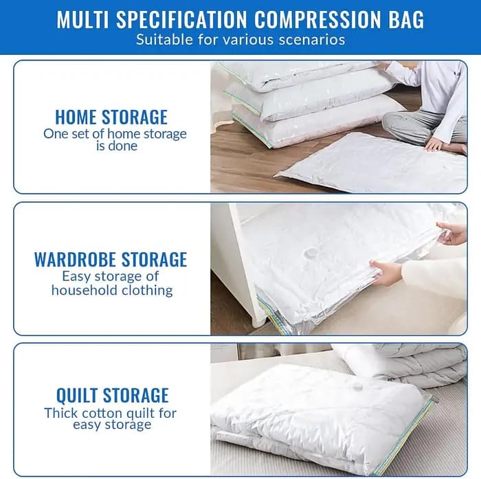 Sac de rangement sous vide pour vêtements