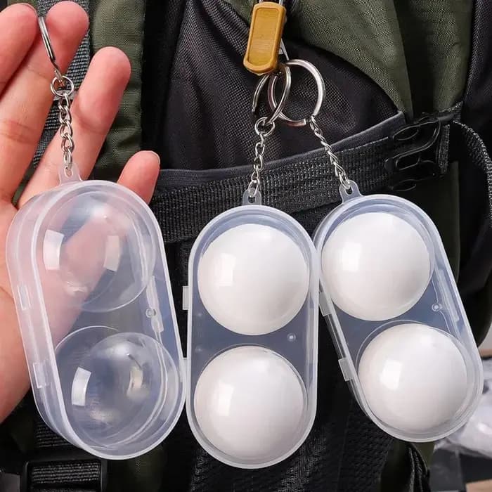 Boîte de rangement pour balles de Tennis de Table, boîtier en plastique dur, boîte de rangement pour balles de Ping-Pong avec porte-clés, accessoires de Tennis de Table, pendentif cadeau
