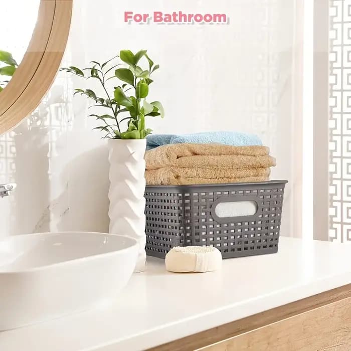 6 boîtes de rangement empilables avec couvercles