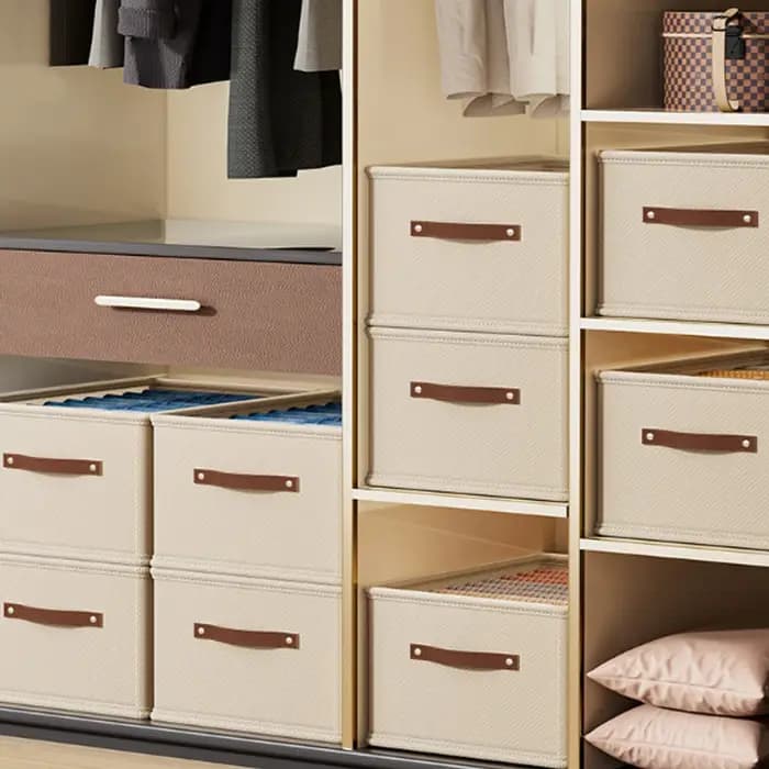 Boîte en tissu Oxford, panier de rangement pour vêtements