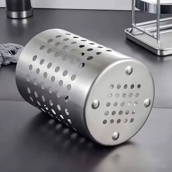 Boîte de rangement pour baguettes et couverts en acier inoxydable