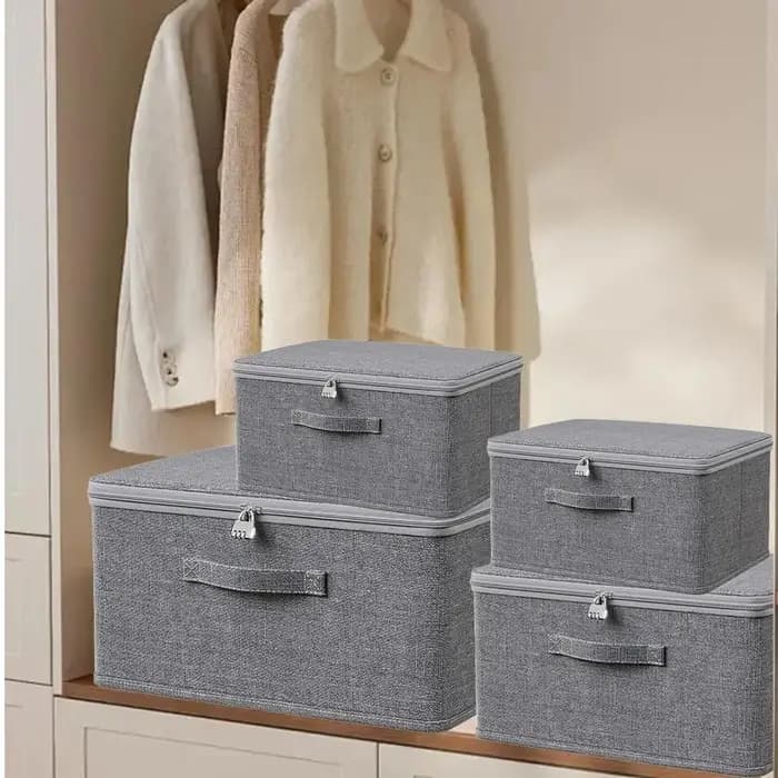 Nouvelle boîte verrouillable organisateur de vêtements avec mot de passe serrure pantalon pull armoires de rangement en couches jean organisateurs de stockage de confidentialité