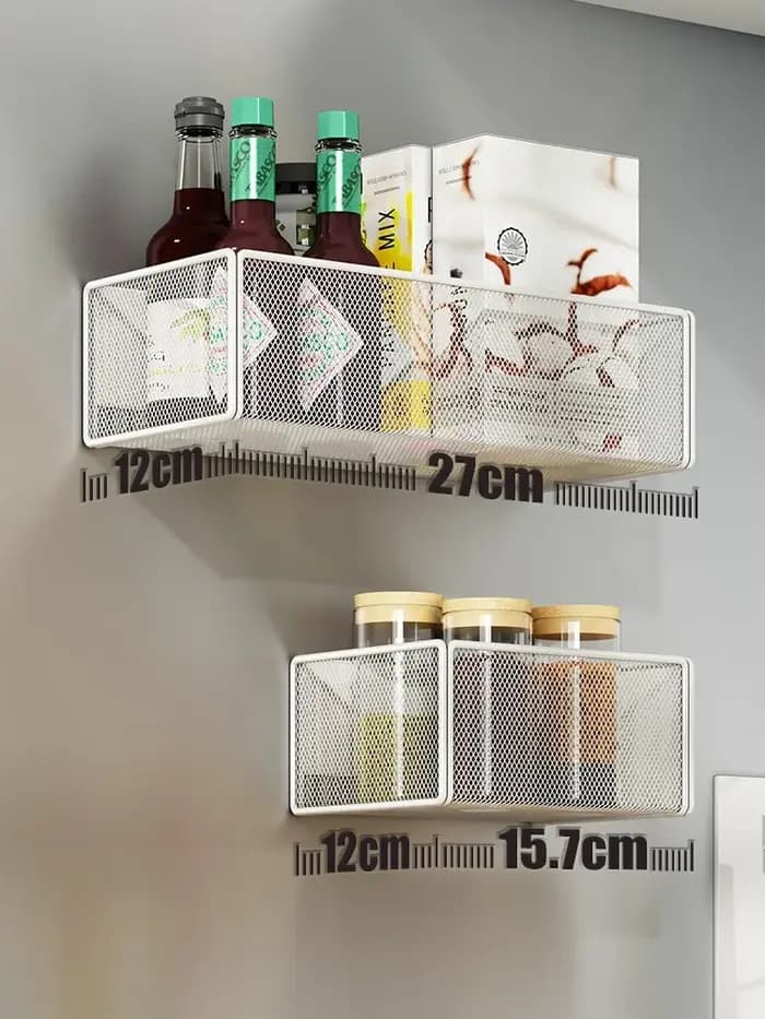 Panier de rangement suspendu magnétique pour épices