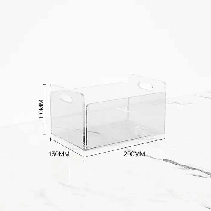 Bacs de rangement en acrylique transparent