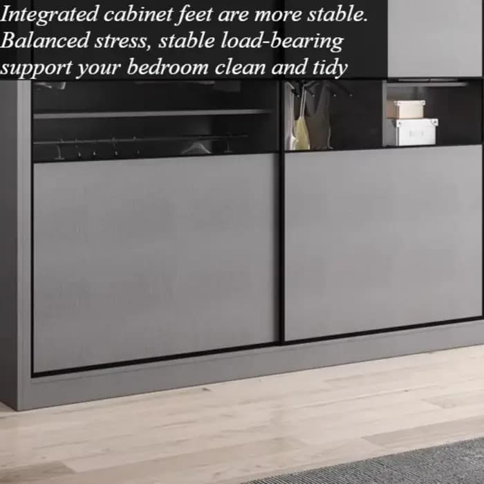 Armoire de rangement minimaliste nordique sur pied pour adultes