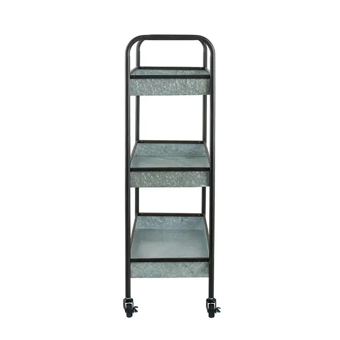 Étagère Galvanisée à 3 Niveaux, 35x12.5x40 Pouces