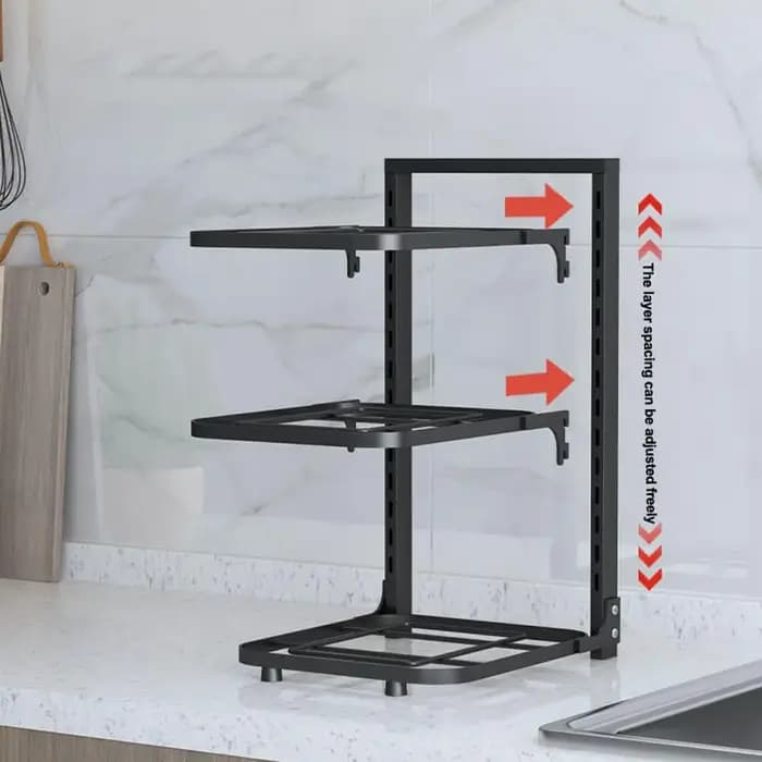 Support de rangement pour casseroles et poêles sous l'évier