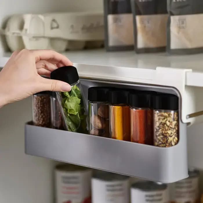 Support à épices, tiroir pour bouteilles d'assaisonnement