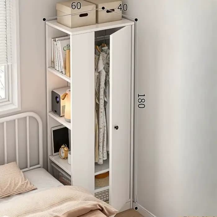 Armoire étroite de style rétro
