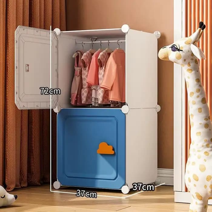 Armoires de rangement en plastique multicouches pliables, armoire domestique moderne, Psychpour enfa