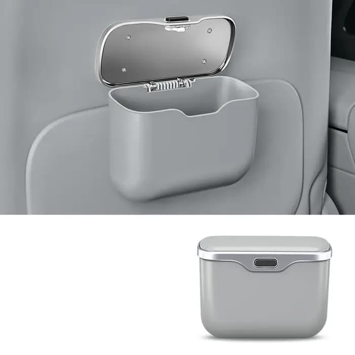 Poubelle de rangement couverte pour voiture