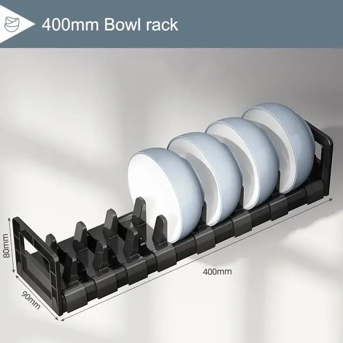 Support de rangement pour assiettes de cuisine, sous armoire, MELBowl, vaccage de la vaisselle T1, C