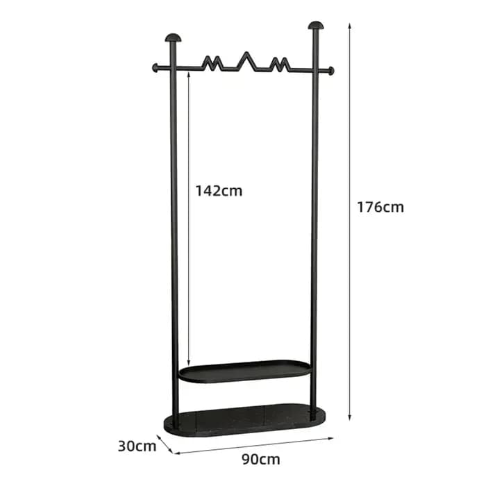 Porte-vêtements peu encombrant pour chambre à coucher