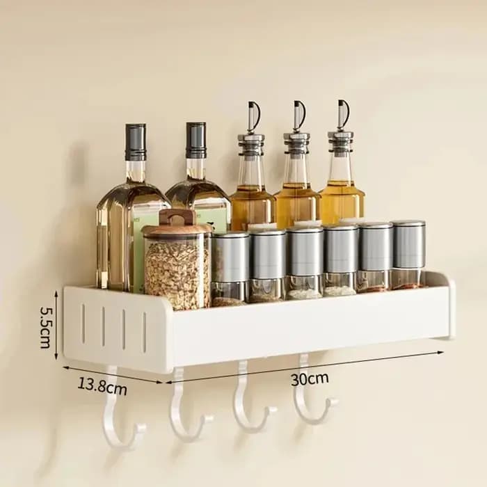 Support mural pour condiments de cuisine