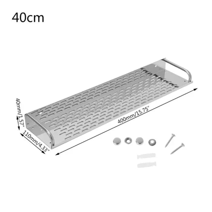 Étagère de rangement murale en acier inoxydable