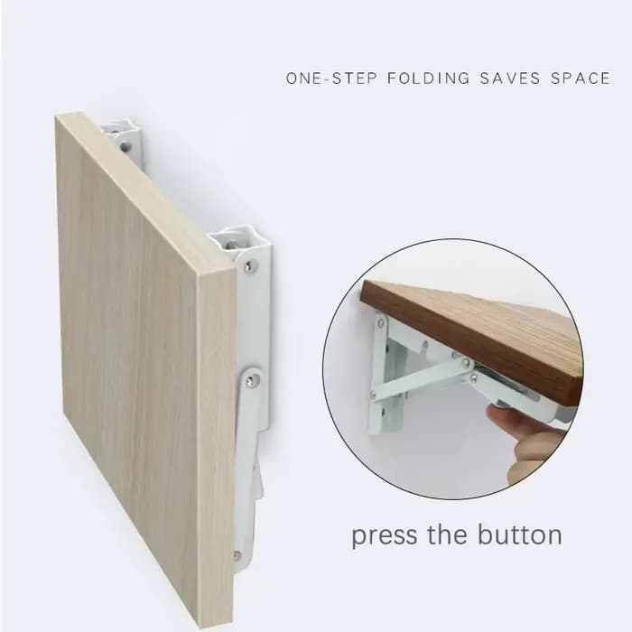 Supports d'étagère pliables blancs de 6 pouces