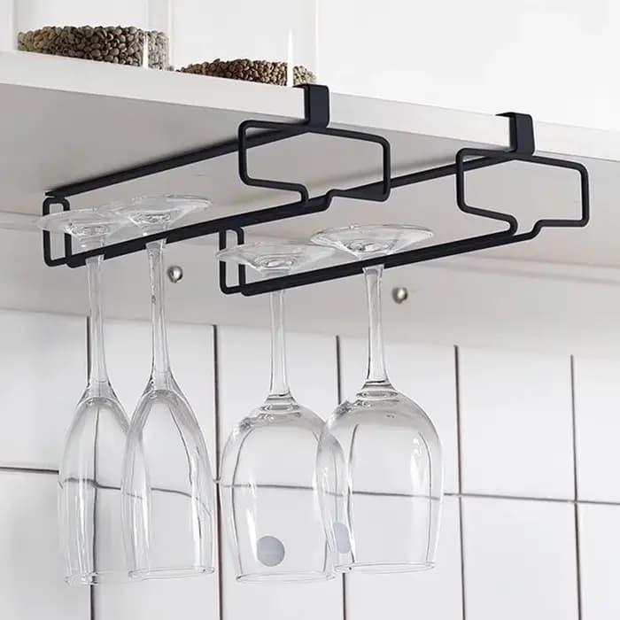 Support de rangement pour verres à vin rouge suspendu