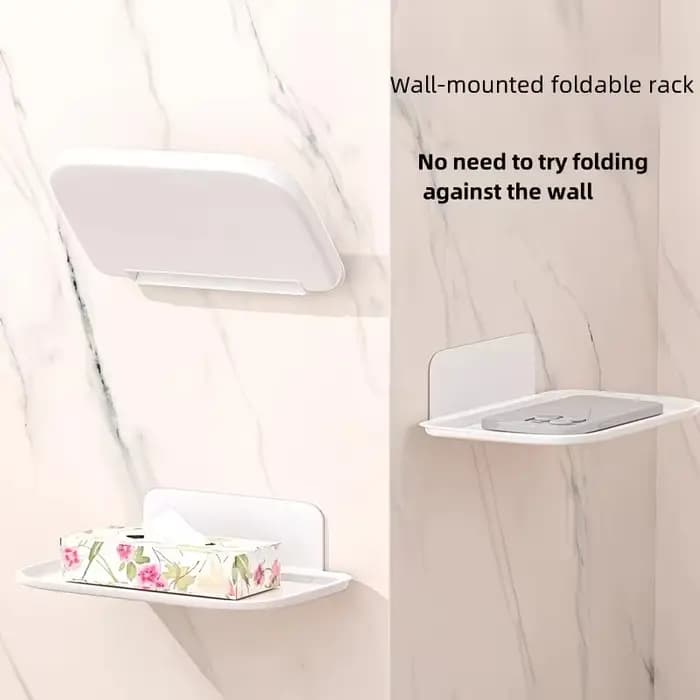 Étagère murale pliable sans perçage
