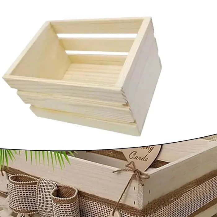 Boîte de rangement en bois, organisateur de cosmétiques de fruits, Mini panier en bois de bureau, mo