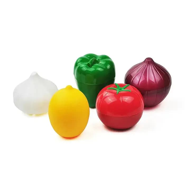 Boîte alimentaire organisateur créatif bac à légumes récipients oignon ail avocat tomates citron vert poivre frais stockage cuisine