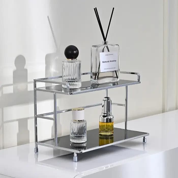 Support de rangement en couches de bureau en métal
