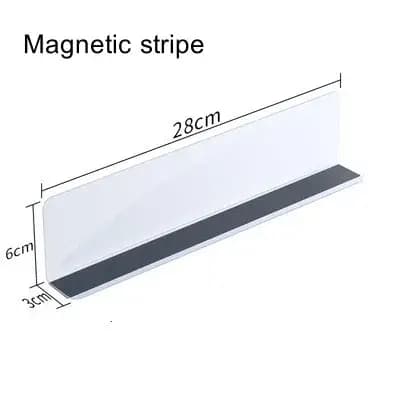 Séparateur d'étagère en PVC Transparent en forme de L