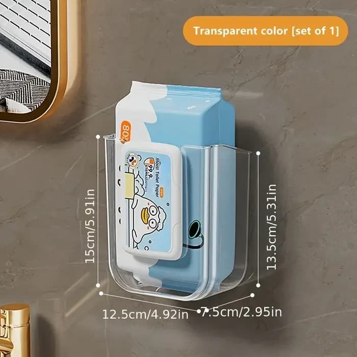 Distributeur mural de lingettes humides, boîte de rangement de mouchoirs sans poinçon, boîtes de ran