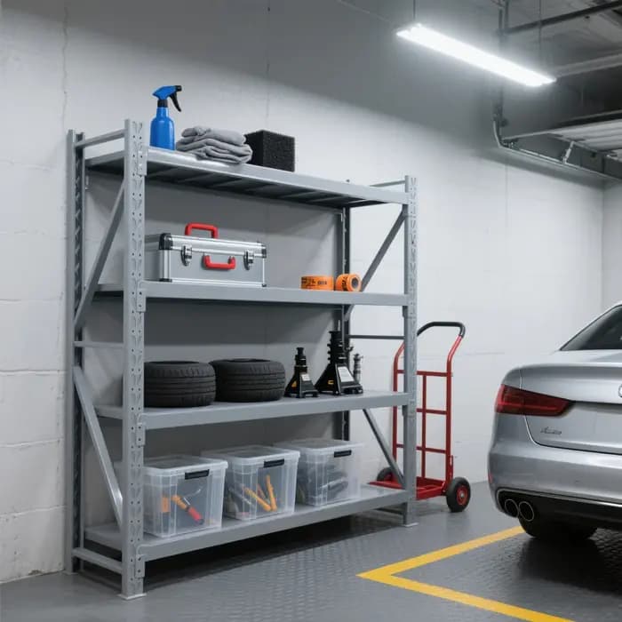 Étagère de rangement, rayonnage métallique en fil d'acier laminé à froid, présentoir autoportant pour supermarché, maison et garage, largeur 400-600 mm