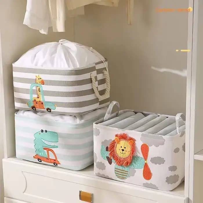 Panier de rangement pliable en tissu pour la maison