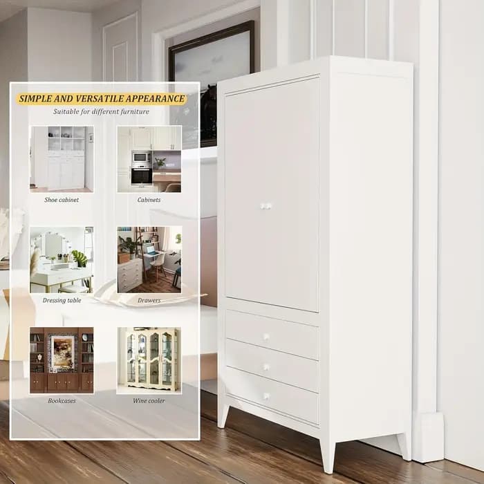 Armoires en forme de champignon en bois blanc