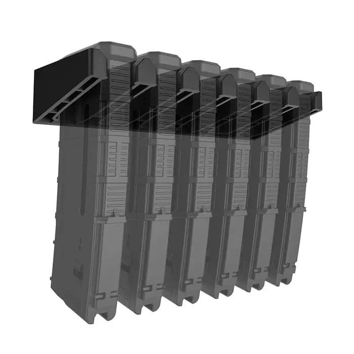 1 pièces 6 fentes Standard PMAG support mural porte-revues