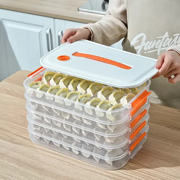 Boîte de rangement pour réfrigérateur à 4 étages
