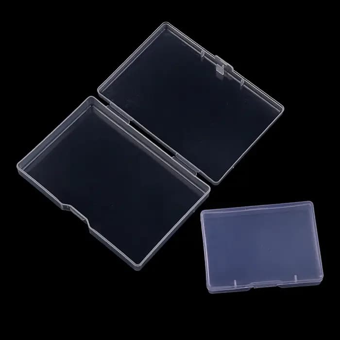 Boîte en plastique transparente, boîte d'emballage rectangulaire translucide, étui de rangement, anti-poussière, Durable, solide, conteneur de bijoux