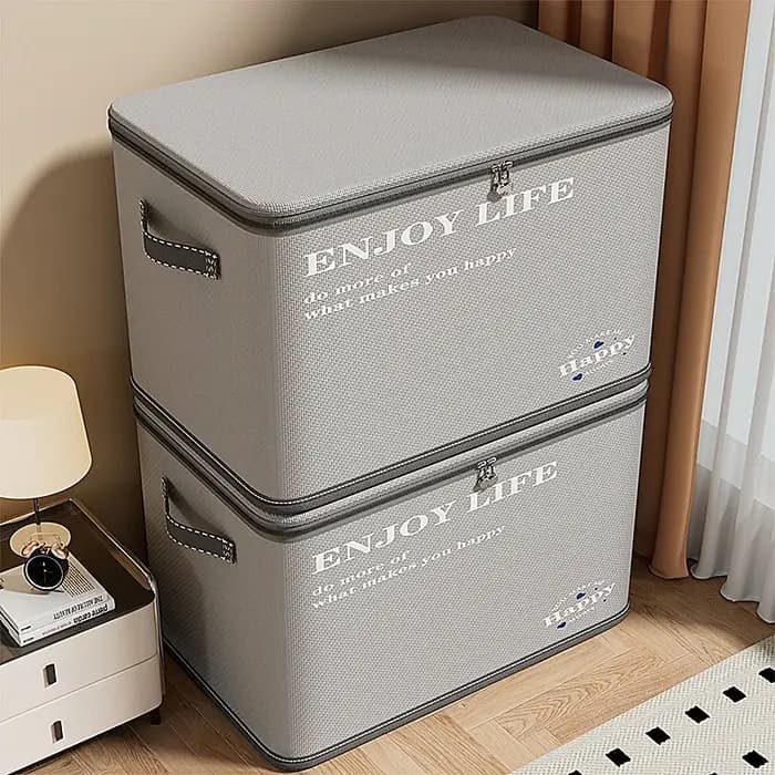 Boîte de rangement superposable pour vêtements