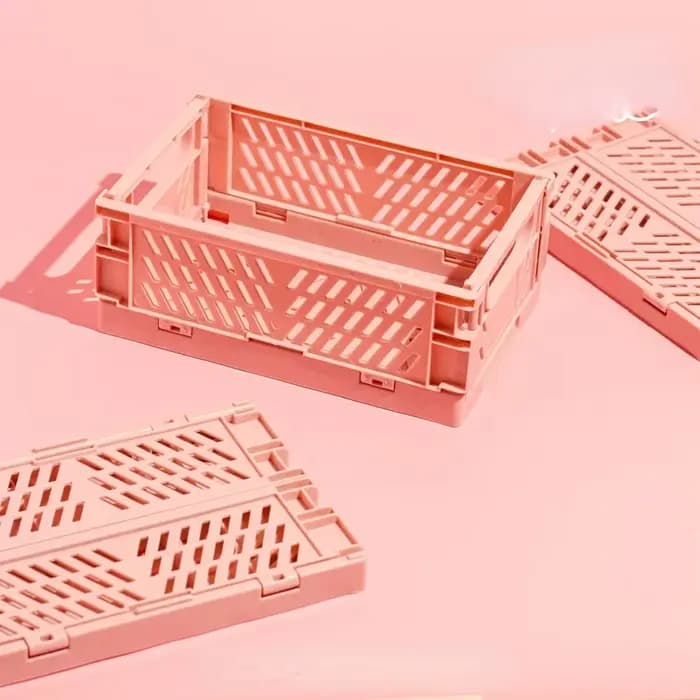 Caisse de rangement pliable en plastique