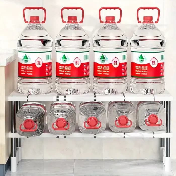 Étagère de rangement télescopique empilable multifonctionnelle
