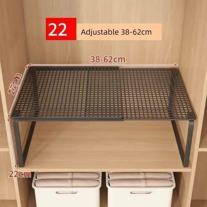 Étagère de placard en métal DIY extensible et réglable