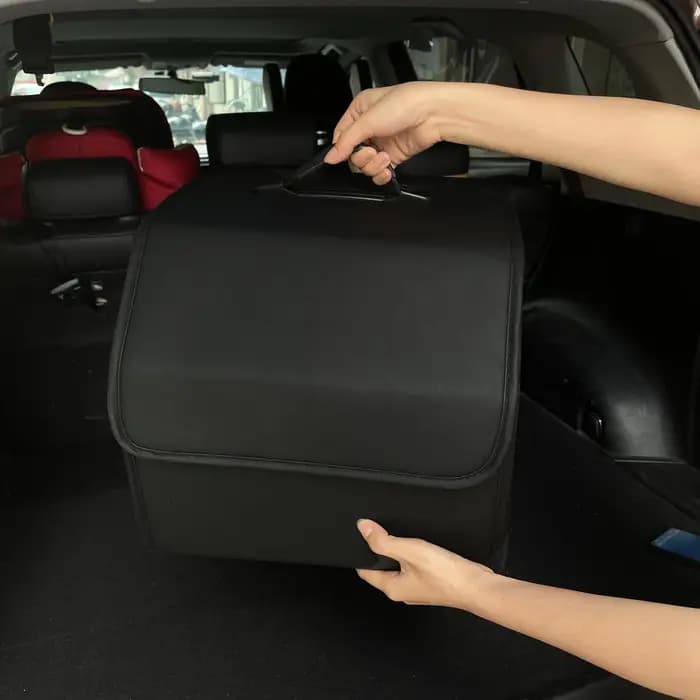 Boîte de rangement en cuir PU