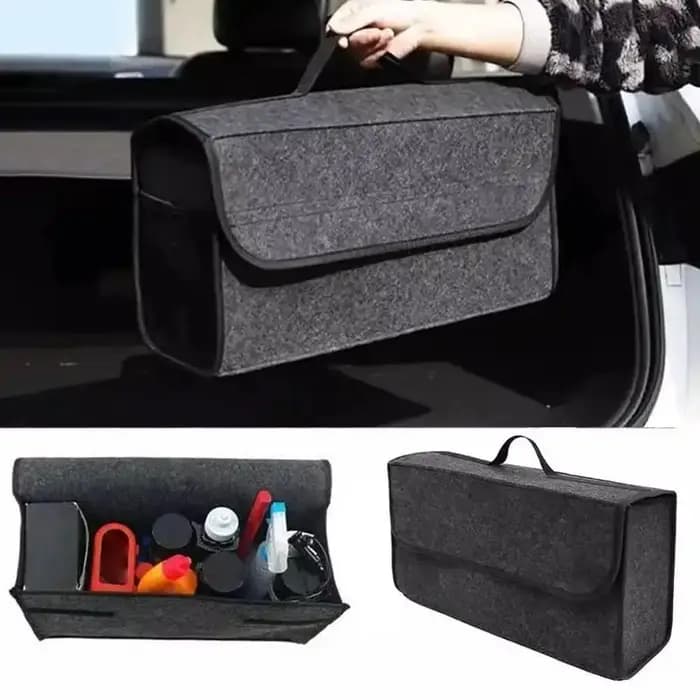 Boîte de rangement en feutre pour voiture