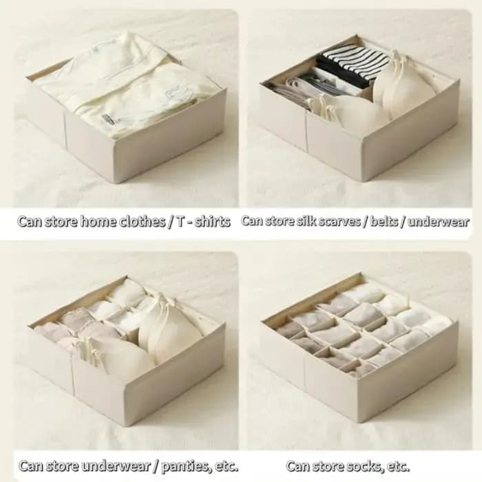 Tiroir organisateur de rangement de sous-vêtements chaussettes et soutien-gorge pantalons boîte