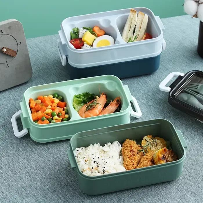 Boîte à lunch chauffante au micro-ondes en acier inoxydable