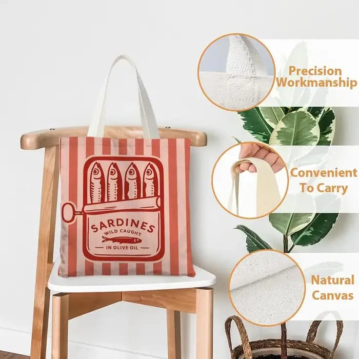Sacs de rangement pour boîtes de conserve de sardines Coastal Charm